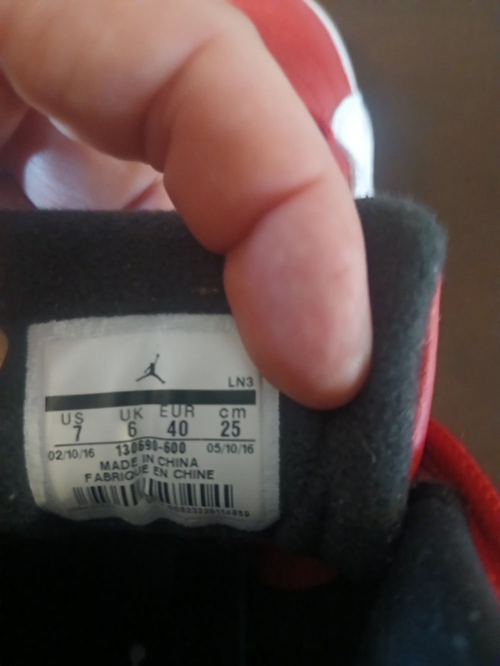 Nike Air Jordan 12 Retro Gym Red and Black 2016 Sneakers (Size US 7)